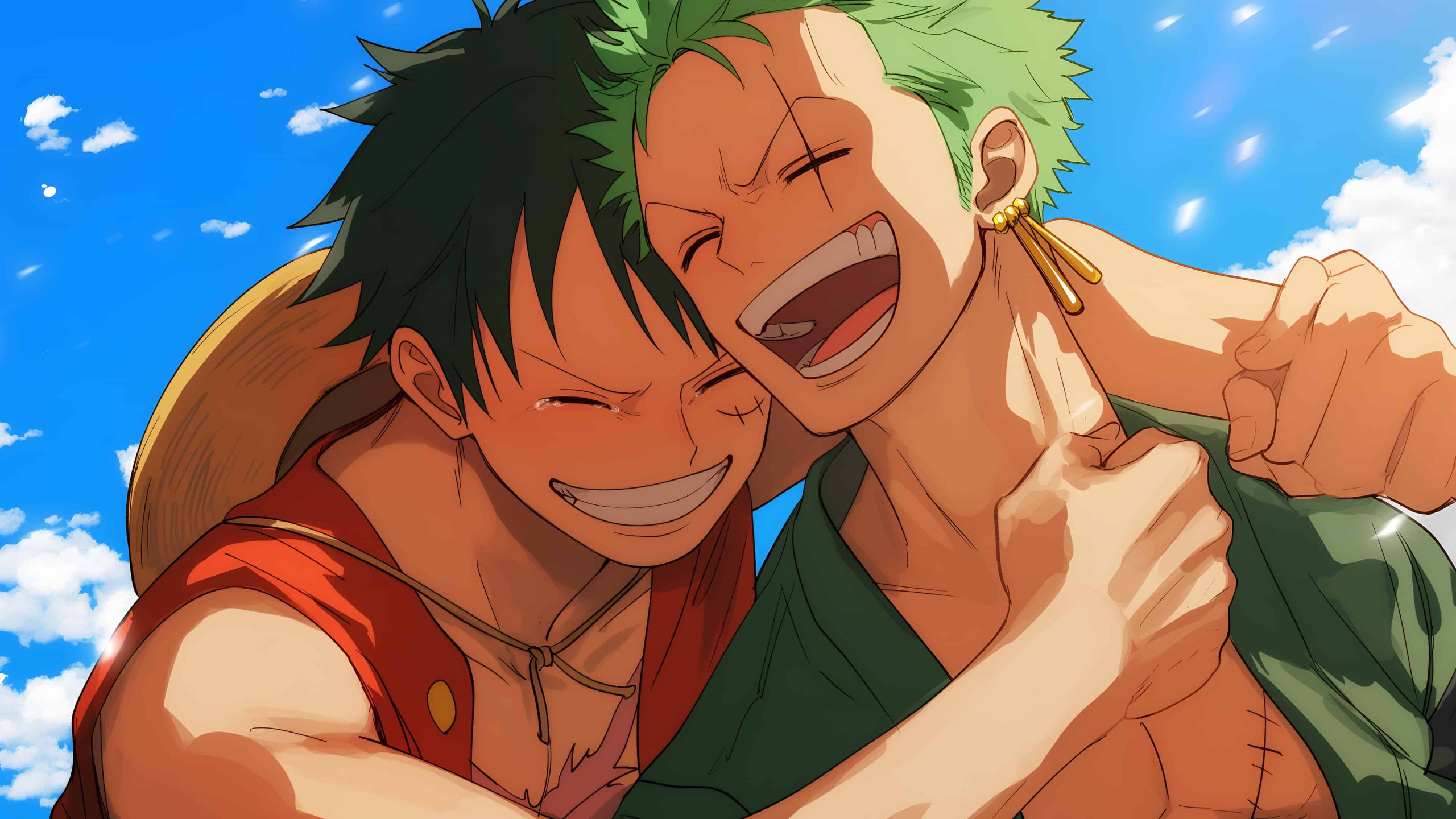 Luffy and Zoro HD Wallpaper Download | One Piece Duo Background (4K)