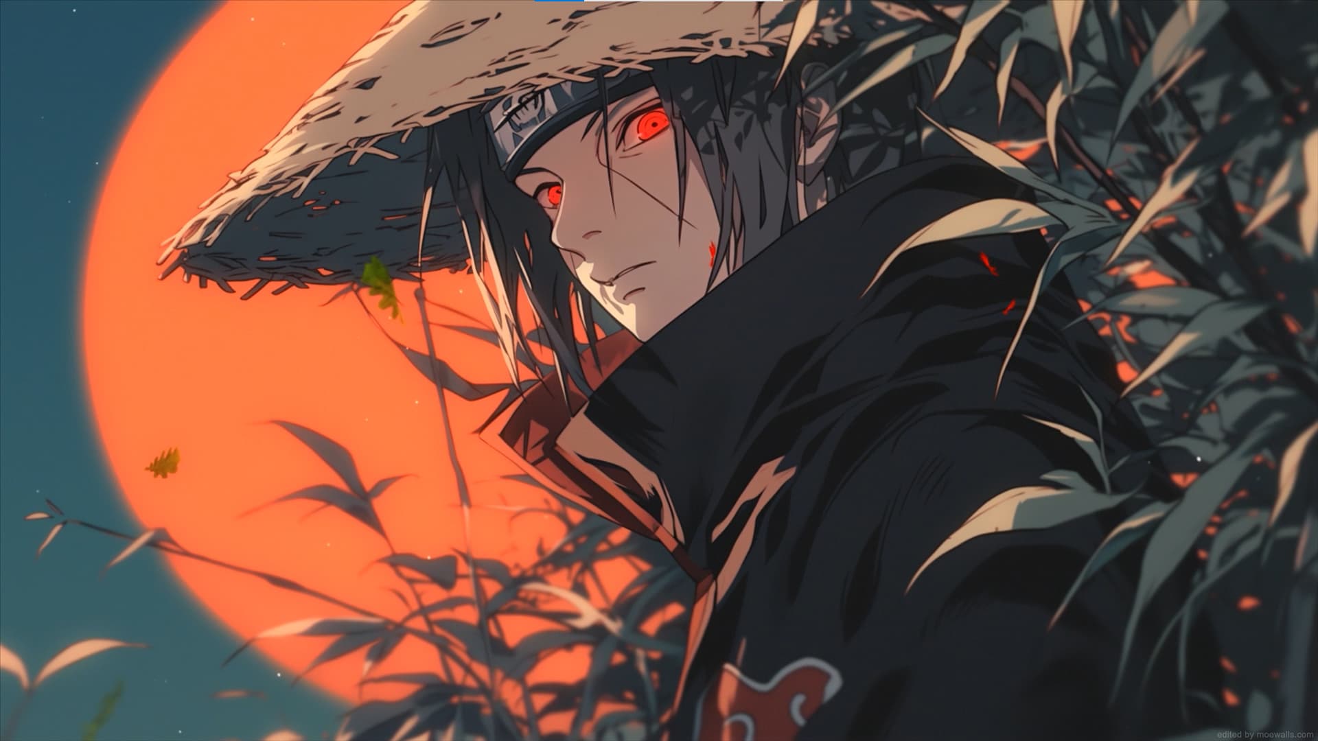 Itachi Uchiha with Hat Live Wallpaper 4K | Mysterious Akatsuki HD Background