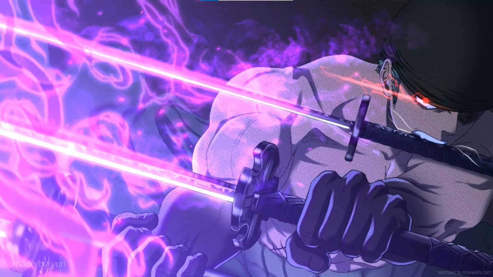 Zoro Enma Sword Live Wallpaper 4K | One Piece Animated Background Download