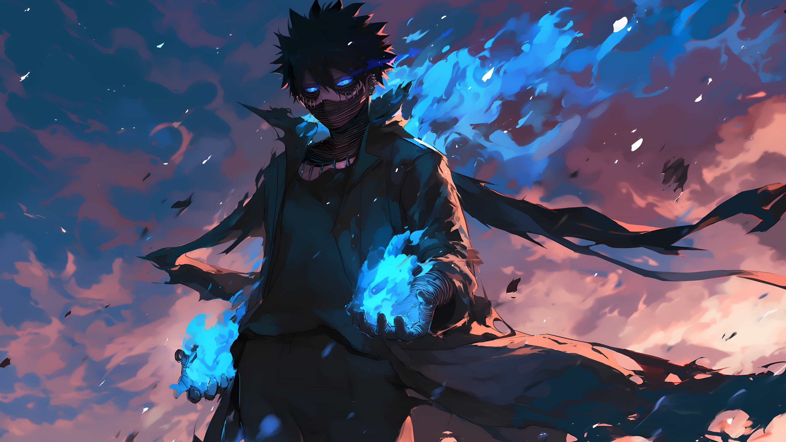 Dabi Blue Flames Wallpaper – My Hero Academia HD Desktop Art